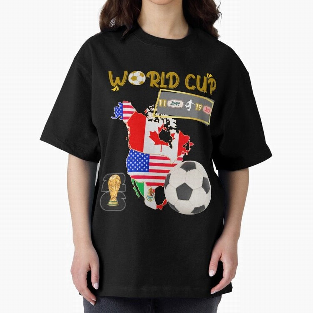 World Cup 2026 North America USA Canada Mexico Soccer Fan Classic T-Shirt Bring Legendary Rivalry Energy to FIFA World Cup 2026 Celebrating Messi and Cristiano Ronaldo, Spain and Netherlands Energy, Retro Football Energy, Iconic Rivalries, Trophy