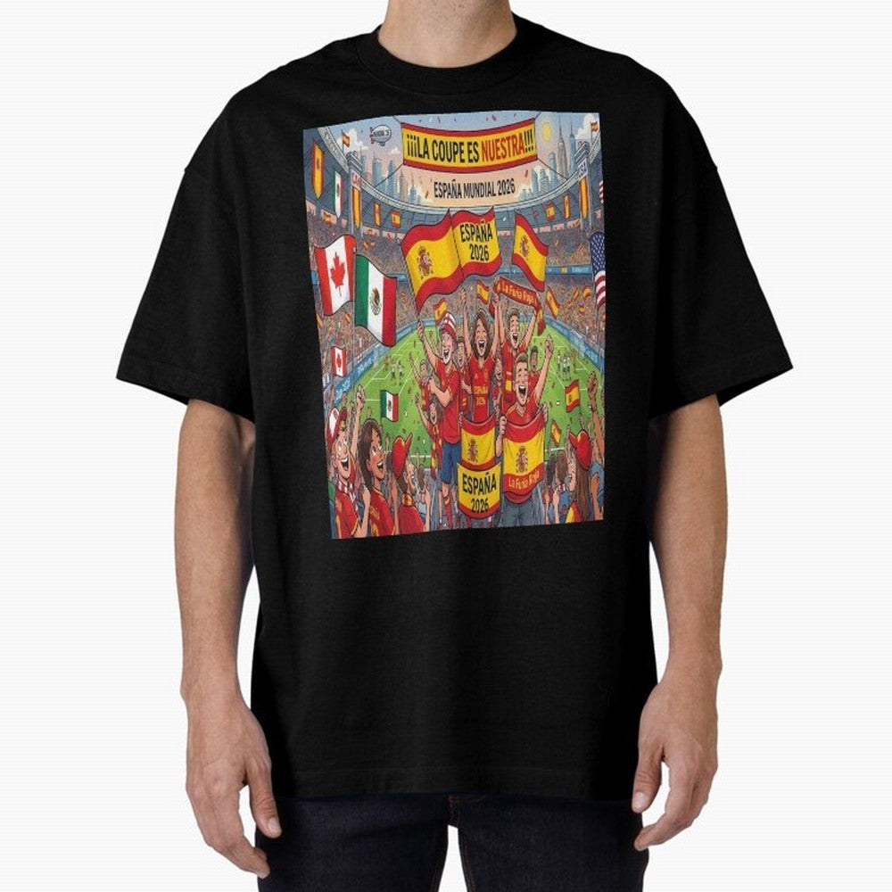 Spain World Cup 2026 - Stadium Classic T-Shirt Honor the Beautiful Game during FIFA World Cup 2026 Group Stage Spirit, Featuring Brazil, Portugal and Argentina, CR7, Global Supporter Spirit, Legendary Goals, National Colors and Tournament