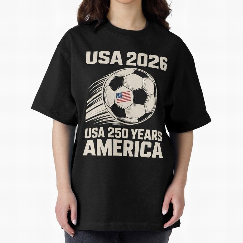 Usa 2026 Soccer 250 Years Women Kids 4th of July Classic T-Shirt Fuel Your Fan Pride for FIFA World Cup 2026 Group Stage Built around Messi, CR7 and Mbappe, England, France and Netherlands Energy, Soccer Culture, Superstar Moments, National Team