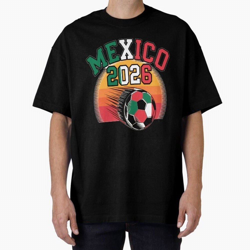 Mexico 2026 Vintage Soccer Shirt Retro Futbol Fan Tee Classic T-Shirt Show Match Day Excitement for the FIFA World Cup 2026 Journey through Haaland and Mbappe Highlights, Spain and Netherlands Pride, Stadium Memories, Football Loyalty,