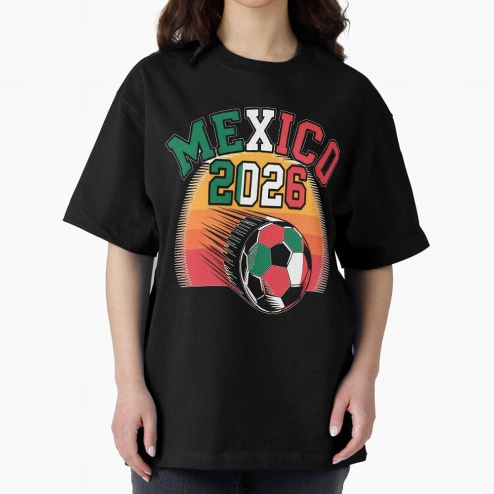 Mexico 2026 Vintage Soccer Shirt Retro Futbol Fan Tee Classic T-Shirt Show Match Day Excitement for the FIFA World Cup 2026 Journey through Haaland and Mbappe Highlights, Spain and Netherlands Pride, Stadium Memories, Football Loyalty,