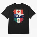 Glitched United 2026 - North America Emblem Cup Classic T-Shirt Showcase FIFA World Cup 2026 Made for Neymar, Brazil Energy, Vintage Soccer Flavor, Modern Football Stars, National Flags and Final Night Emotion; Built for Supporters Chasing Trophy