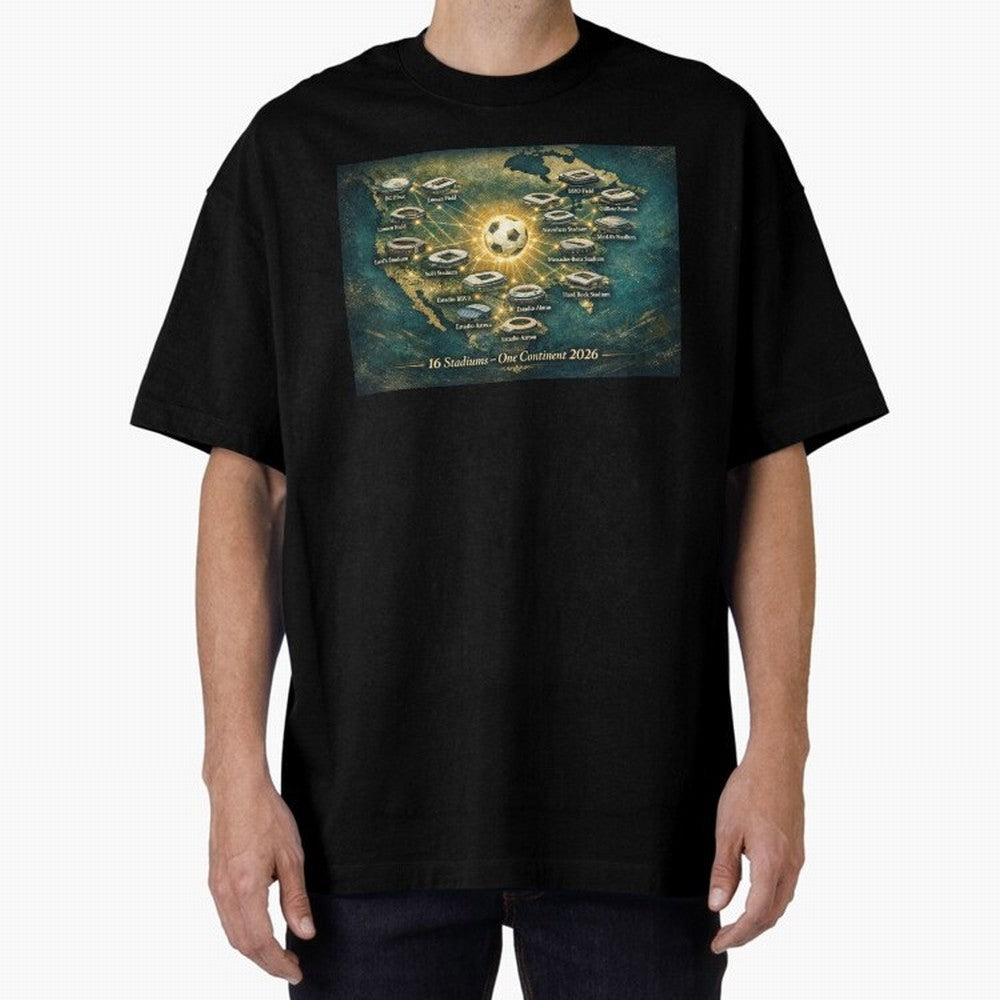 2026 Stadiums Across North America World Cup Classic T-Shirt Unlock the FIFA World Cup 2026 Group Stage Journey through Messi and Cristiano Ronaldo Highlights, Germany Pride, Stadium Chants, National Pride, Trophy Dreams and Unforgettable Football