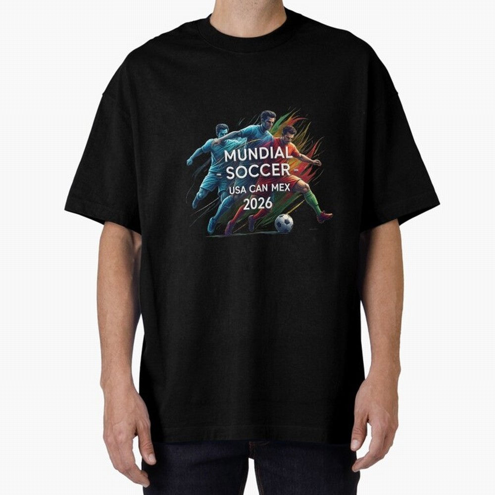 Mundial Soccer 2026 Classic T-Shirt Celebrate the Magic of FIFA World Cup 2026 USA Canada Mexico Inspired by Haaland and Mbappe, Spain Energy, Fan Favorite Moments, National Team Passion, Big Match Drama and Soccer History; Great for Supporters Who