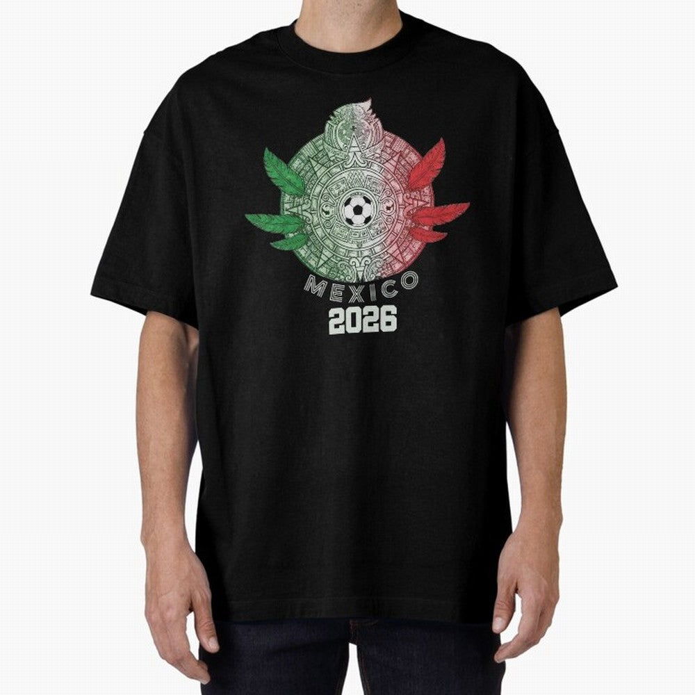 Mexico 2026 Aztec Sun Statement Classic T-Shirt Bring a Vintage Feel to FIFA World Cup 2026 Featuring Mbappe and Neymar, Portugal, Spain and Germany Energy, Match Day Excitement, Supporter Culture, Golden Goals and Global Football Passion; Ideal