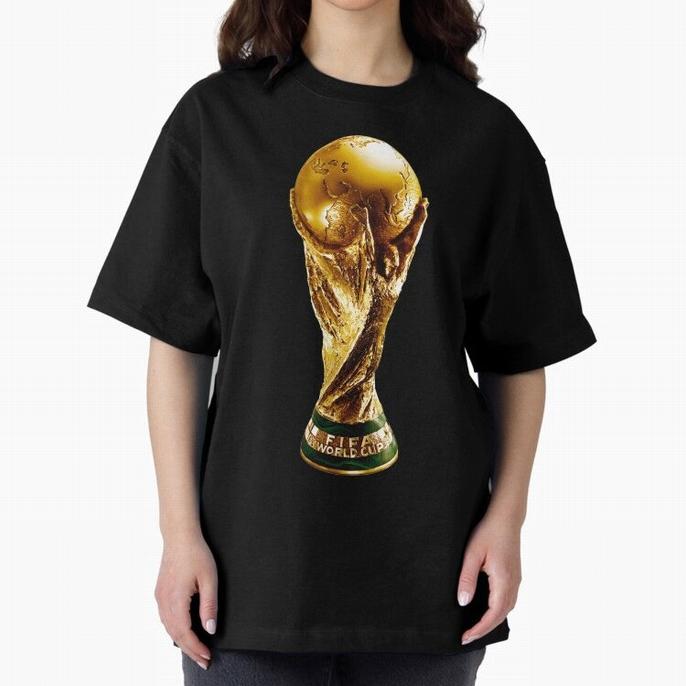SOCCER TROPHY Classic T-Shirt Carry the Dream of FIFA World Cup 2026 for Fans of Messi, CR7 and Mbappe and England, France and Netherlands, Bringing Worldwide Fan Energy, Dramatic Goals, Stadium Lights and Championship Celebrations; Ideal for