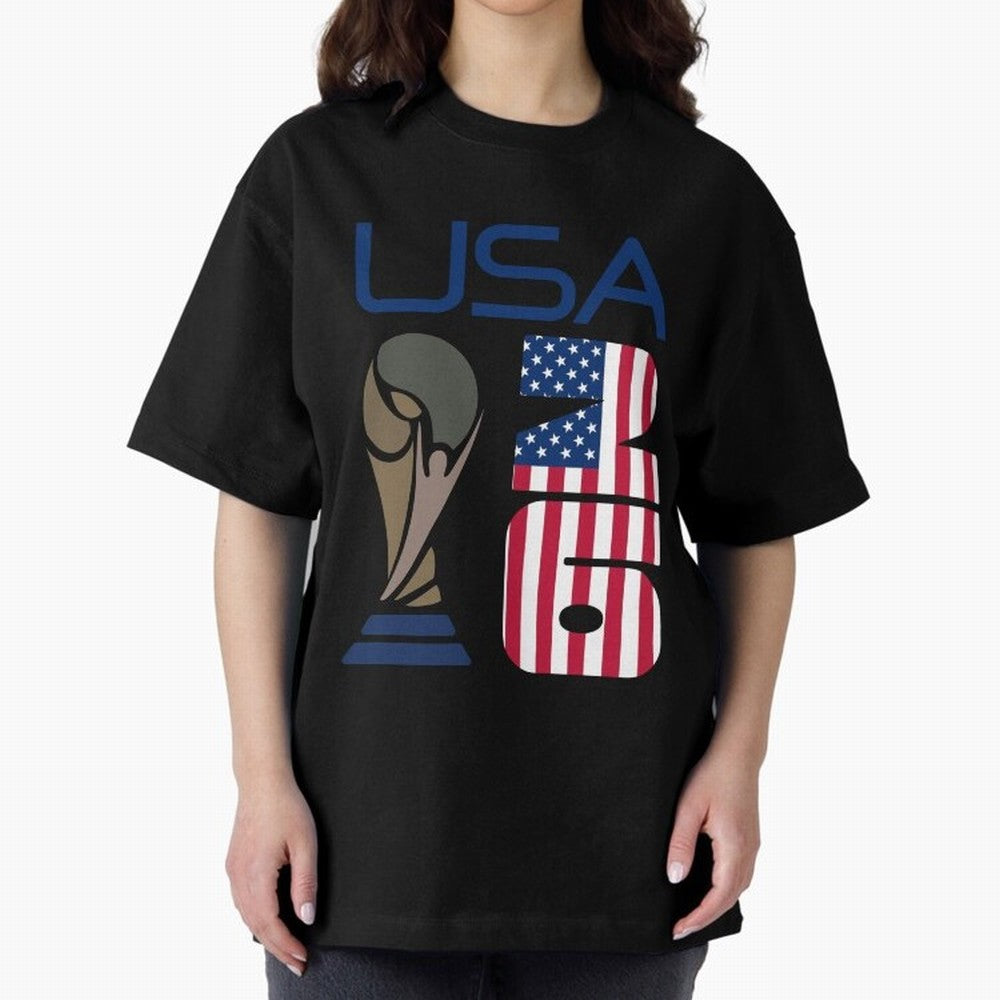 USA 2026 Soccer World Cup Trophy American Flag Design Classic T-Shirt Bring Trophy Dreams to FIFA World Cup 2026 Group Stage Spirit, Inspired by Portugal, Haaland, Football Passion, Legendary Performances, Festival Vibes and Supporter Community;