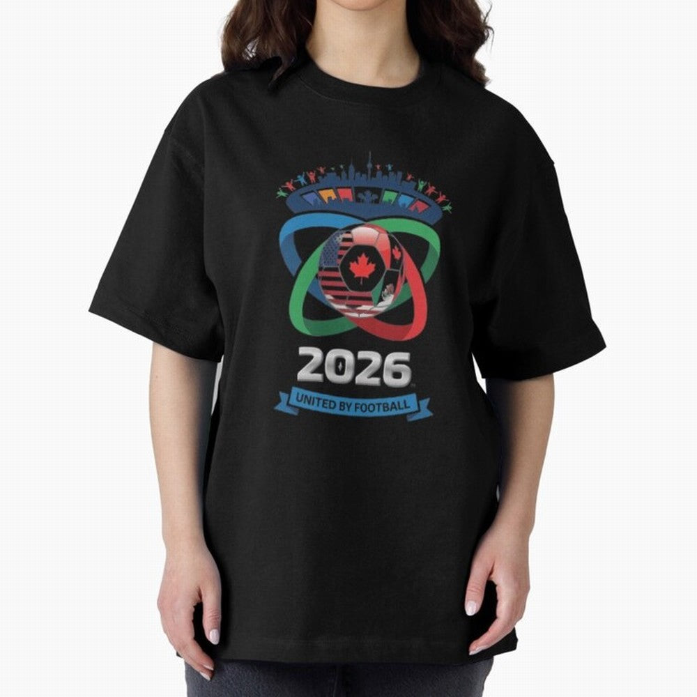 Infinity Loop World Cup 2026 Host Nation Classic T-Shirt Feel the Roar of FIFA World Cup 2026 Group Stage for Fans of Neymar, Haaland and Cristiano Ronaldo and Argentina, France and Brazil, Bringing Match Day Excitement, Supporter Culture, Golden