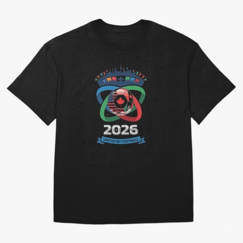 Infinity Loop World Cup 2026 Host Nation Classic T-Shirt Feel the Roar of FIFA World Cup 2026 Group Stage for Fans of Neymar, Haaland and Cristiano Ronaldo and Argentina, France and Brazil, Bringing Match Day Excitement, Supporter Culture, Golden