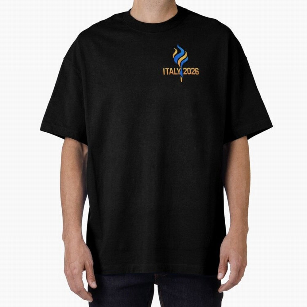 Italy 2026 Minimal Travel Logo Modern Italian Style Classic T-Shirt Celebrate Fan Favorites in FIFA World Cup 2026 Spirit, Connected to Germany, Messi, CR7 and Mbappe, Supporter Pride, Iconic Celebrations, Legendary Names and Global Match Day