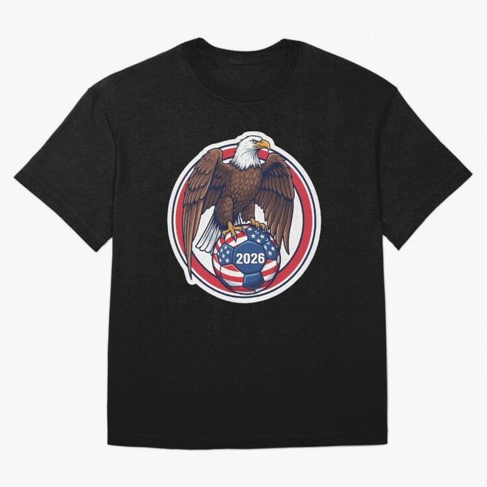 USA Eagle Soccer 2026 ¨C American Pride Football Design Classic T-Shirt Fuel the FIFA World Cup 2026 Journey through Messi Highlights, Brazil Pride, Football History, Final Match Energy, Crowd Noise and Once in a Lifetime Moments; Ideal for