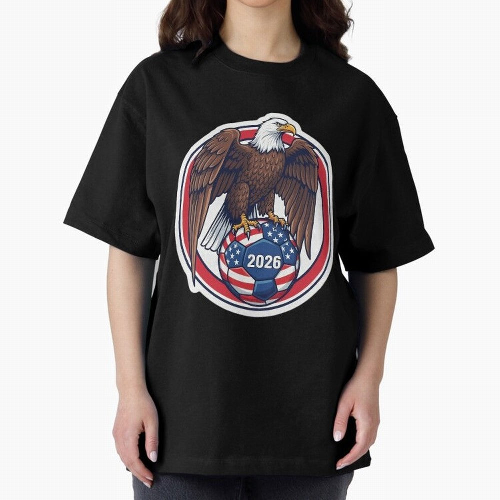 USA Eagle Soccer 2026 ¨C American Pride Football Design Classic T-Shirt Fuel the FIFA World Cup 2026 Journey through Messi Highlights, Brazil Pride, Football History, Final Match Energy, Crowd Noise and Once in a Lifetime Moments; Ideal for