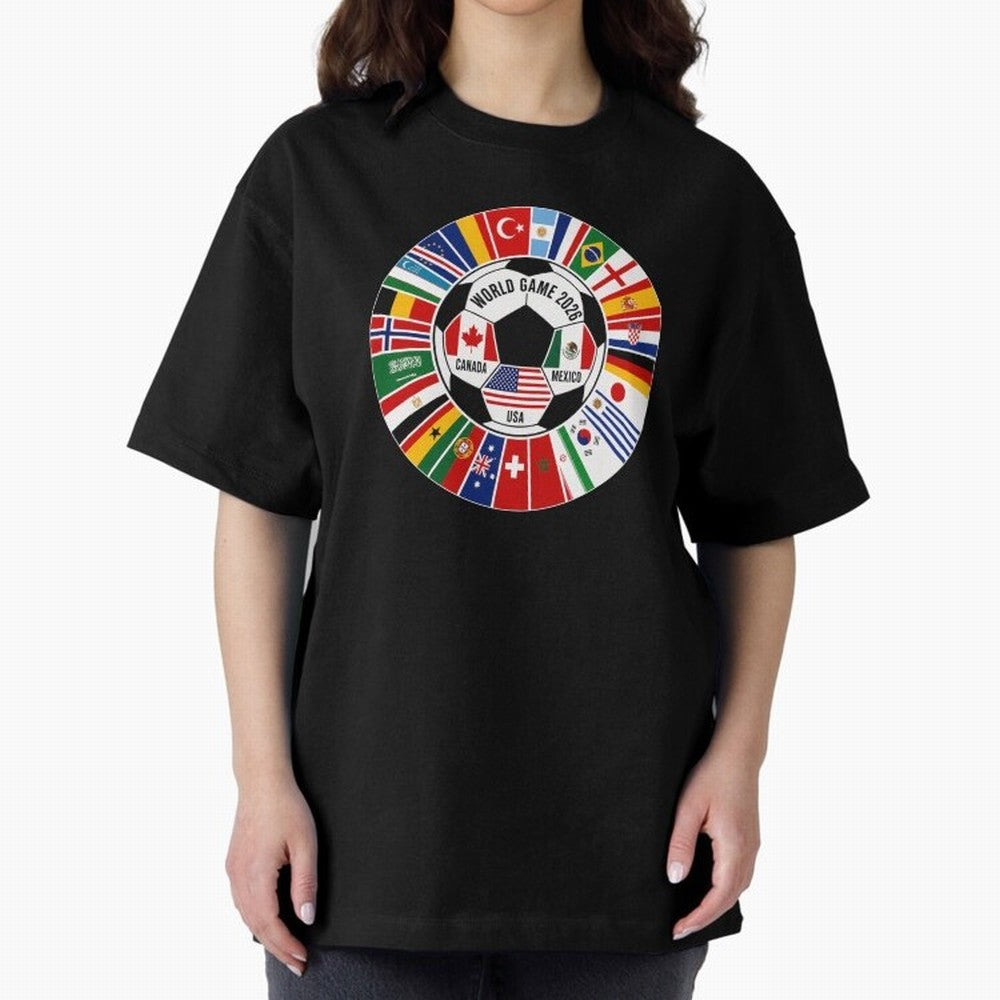 2026 Soccer Cup, Football World Tournament Classic T-Shirt Celebrate Unforgettable Nights in Global Football Passion for FIFA World Cup 2026, Capturing Neymar, Haaland and Cristiano Ronaldo, Spain and Netherlands, Football Festival Excitement,