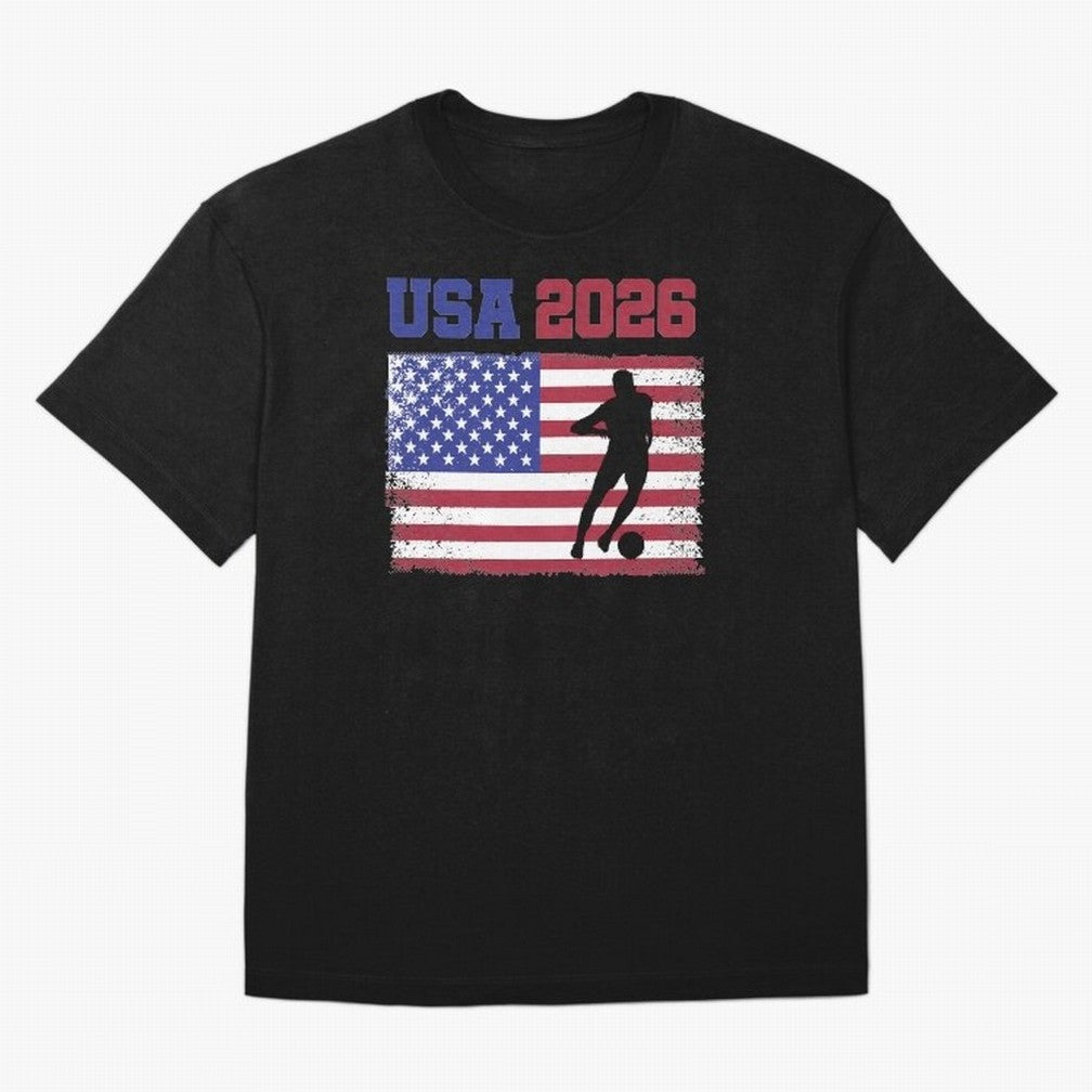 USA Soccer Fan 2026 United States American Flag Classic T-Shirt Feel the Trophy Chase of FIFA World Cup 2026 Spirit, Built around Portugal, Haaland, Global Supporter Spirit, Legendary Goals, National Colors and Tournament Celebration; Ideal for