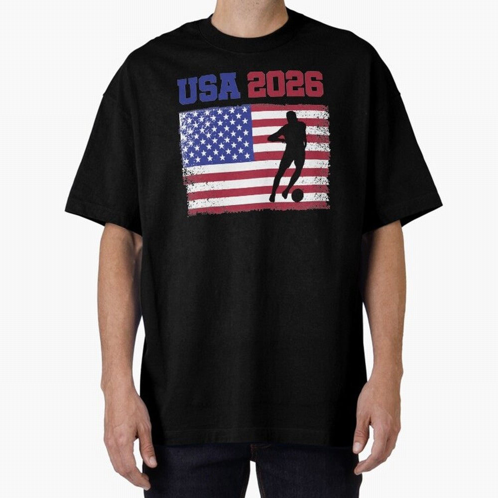 USA Soccer Fan 2026 United States American Flag Classic T-Shirt Feel the Trophy Chase of FIFA World Cup 2026 Spirit, Built around Portugal, Haaland, Global Supporter Spirit, Legendary Goals, National Colors and Tournament Celebration; Ideal for