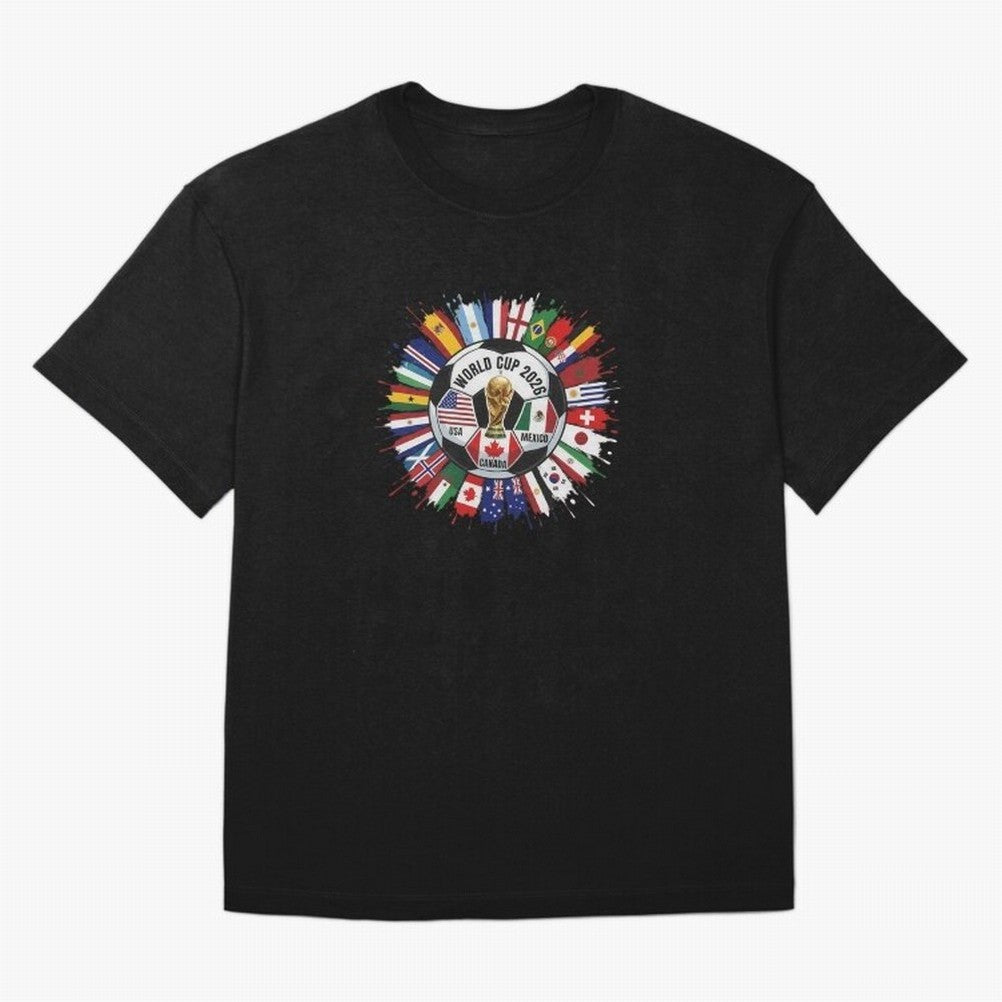 World Cup 2026 Kids, USA Mexico Canada Host Countries, International Football Flags Top, Gameday Soccer Apparel, Soccer Fan Youth Classic T-Shirt Follow the Final Road of Match Day Hype around FIFA World Cup 2026 USA Canada Mexico, Messi, Neymar