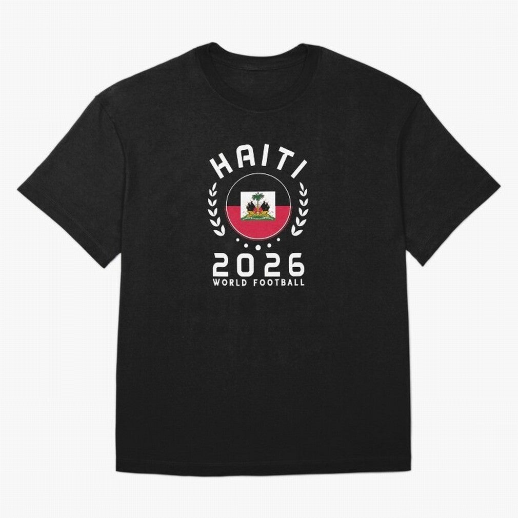 World Cup 2026 Haiti Football Fan Haitian Supporter T-Shirt_84687246 Classic T-Shirt Experience the FIFA World Cup 2026 USA Canada Mexico Journey through Messi, CR7 and Mbappe Highlights, Germany Pride, Football Passion, Legendary Performances,