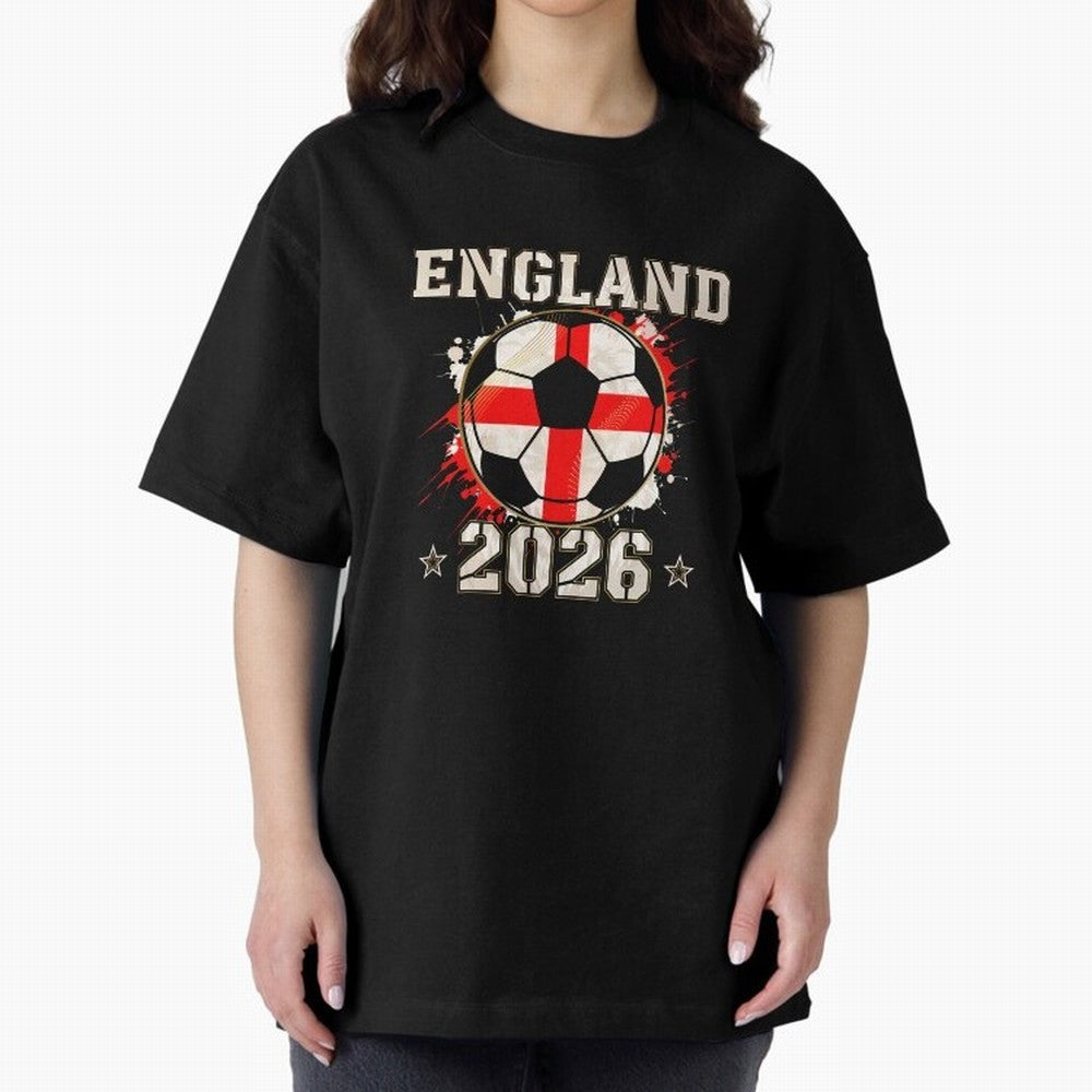 Front Print England Soccer World Cup 2026 - English Fan Gift T-Shirt_84562392 Classic T-Shirt Experience the Global Stage of FIFA World Cup 2026 Spirit, Highlighting Portugal, Spain and Germany, Messi, Game Day Rituals, Football Legends, Country