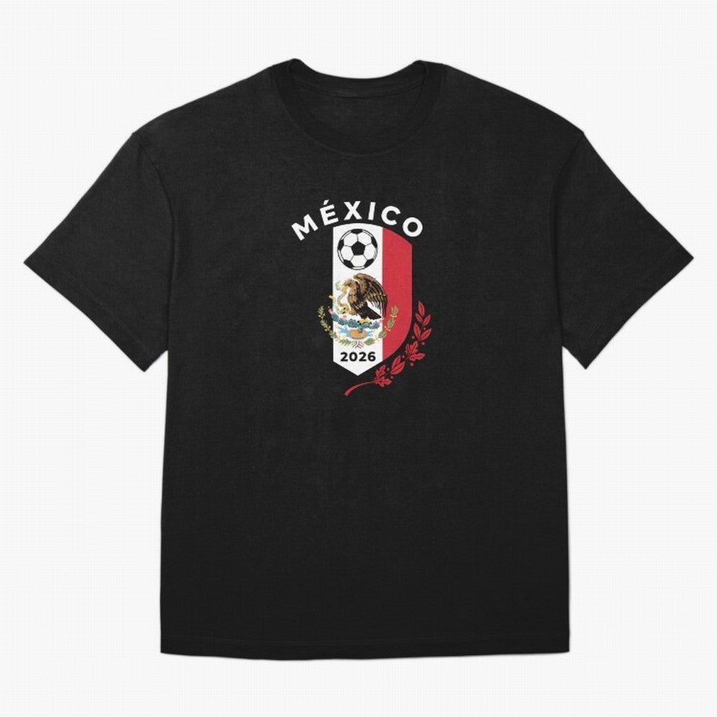Mexico Emblem World Cup Soccer 2026 Football Crew T-Shirt_83050167 Classic T-Shirt Make Every Kick Count in the FIFA World Cup 2026 USA Canada Mexico Journey through Haaland and Mbappe Highlights, Portugal, Spain and Germany Pride, Classic Soccer