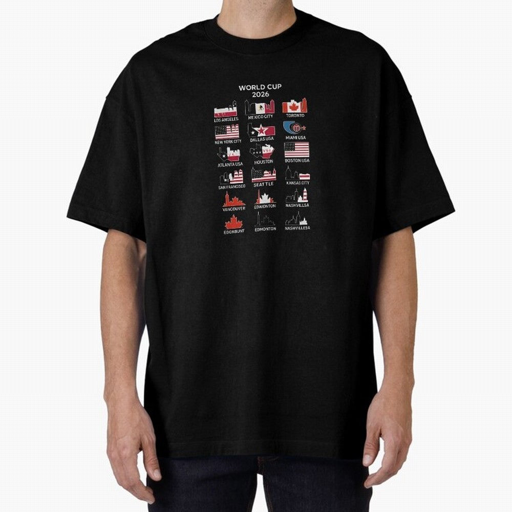 World Cup 2026 Host Cities T-Shirt_84292126 Classic T-Shirt Show Match Day Excitement for the FIFA World Cup 2026 USA Canada Mexico Journey through Neymar Highlights, Portugal Pride, Sports Nostalgia, International Competition, Famous Players and