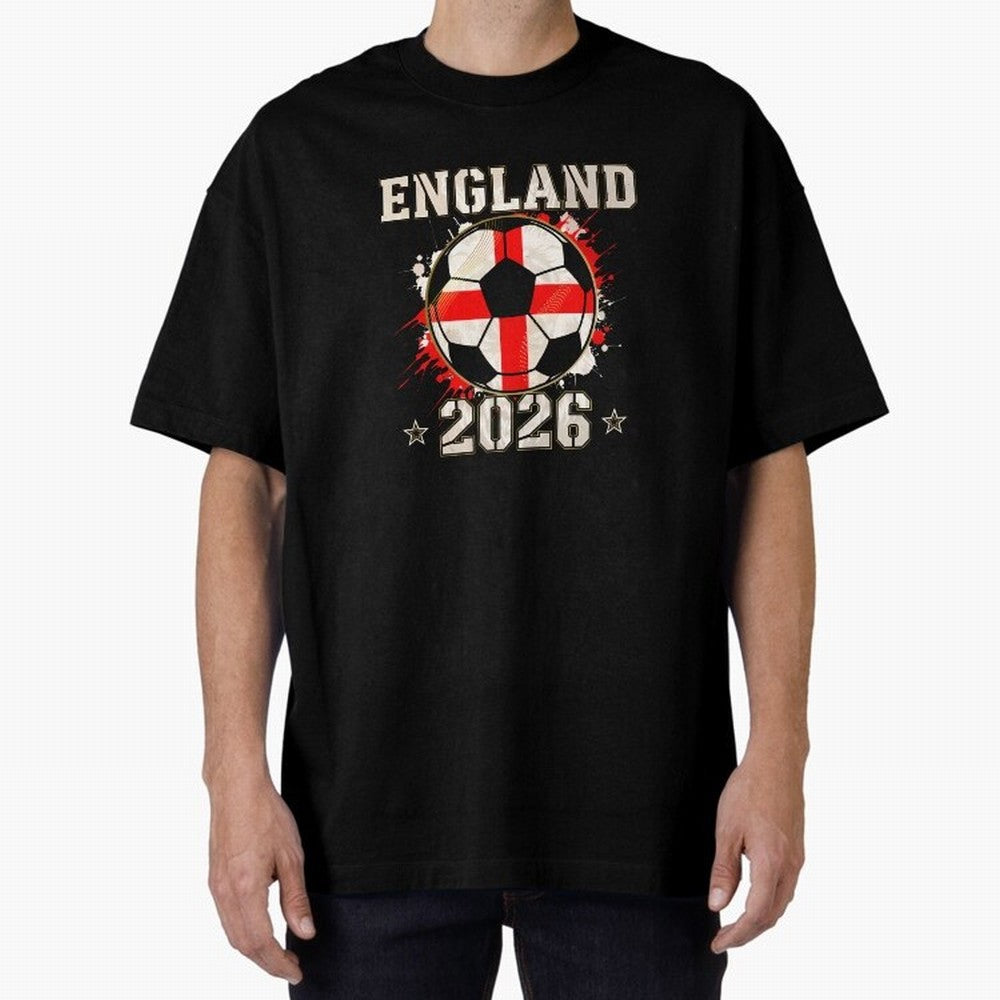 Front Print England Soccer World Cup 2026 - English Fan Gift T-Shirt_84562392 Classic T-Shirt Follow the Final Road of Match Day Hype around FIFA World Cup 2026 Group Stage, CR7, Argentina and Brazil, Supporter Pride, Iconic Celebrations, Legendary
