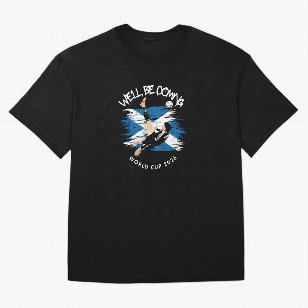We'll be coming 2026 - Scotland World Cup 2026 ¨C Tartan Army Returns T-Shirt_83870657 Classic T-Shirt Capture Stadium Memories from Global Football Passion for FIFA World Cup 2026 Group Stage, Made for Mbappe and Neymar, England, Stadium Memories,