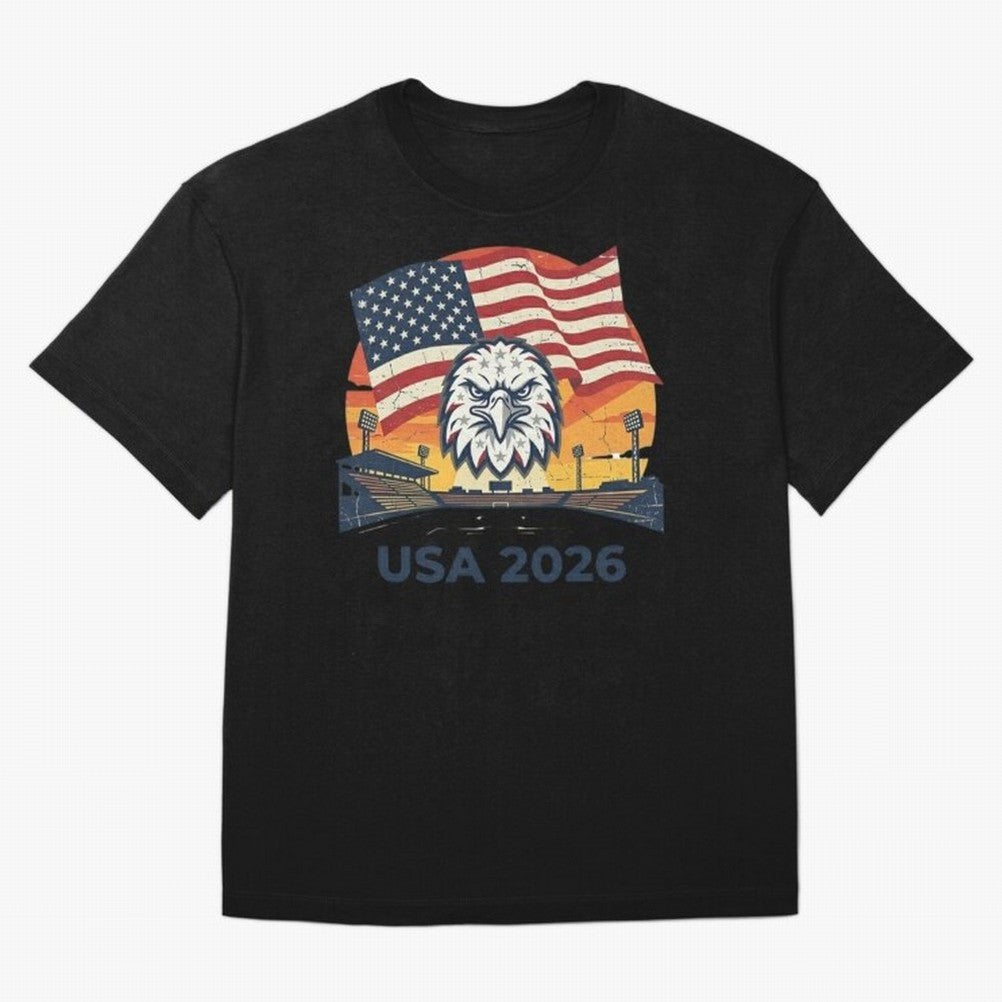 American Eagle 2026 USA World Cup Classic T-Shirt Fuel Your Fan Pride for the FIFA World Cup 2026 USA Canada Mexico Journey through Messi, Neymar and Mbappe Highlights, England and Germany Pride, Classic Soccer Heritage, Championship Pressure, Fan