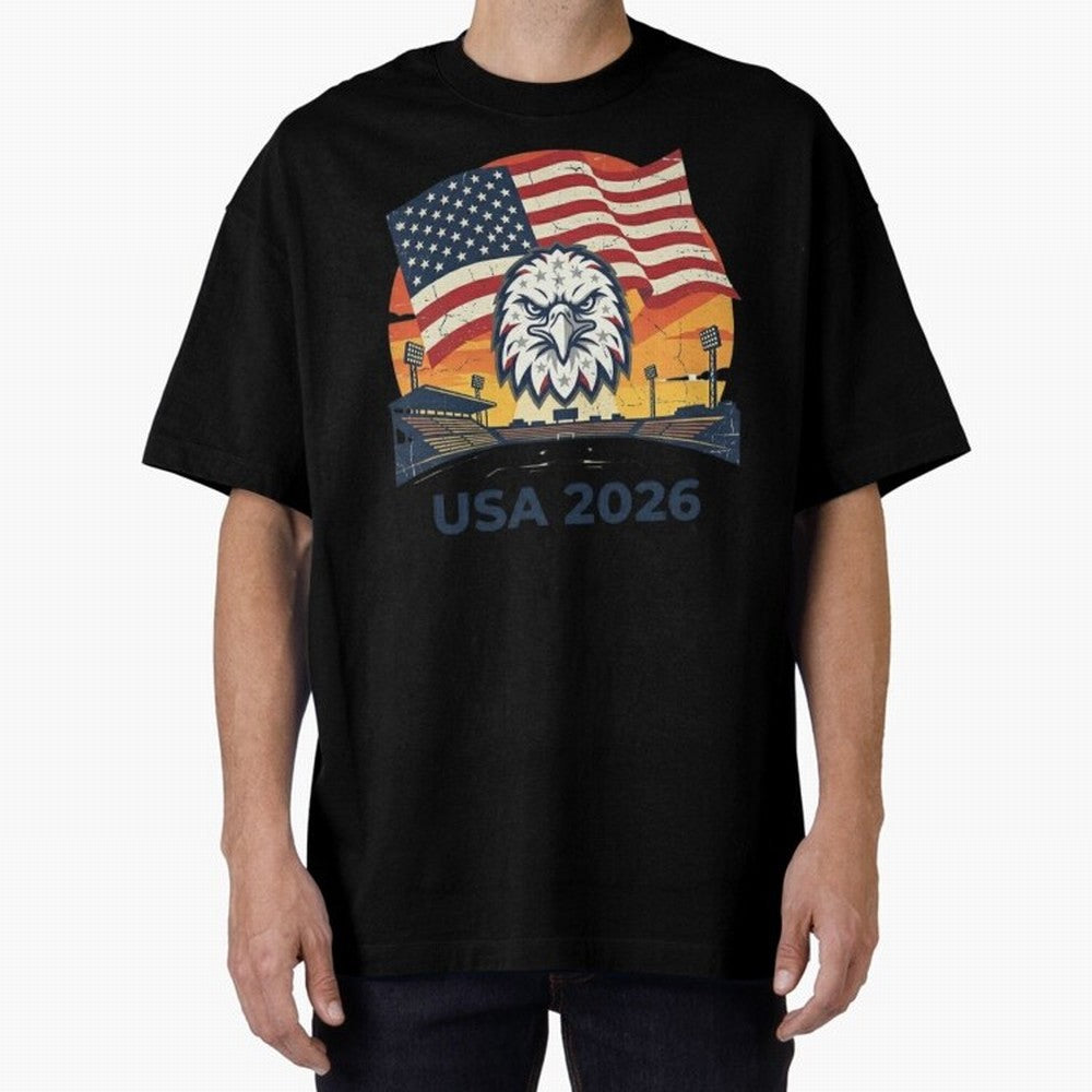 American Eagle 2026 USA World Cup Classic T-Shirt Fuel Your Fan Pride for the FIFA World Cup 2026 USA Canada Mexico Journey through Messi, Neymar and Mbappe Highlights, England and Germany Pride, Classic Soccer Heritage, Championship Pressure, Fan