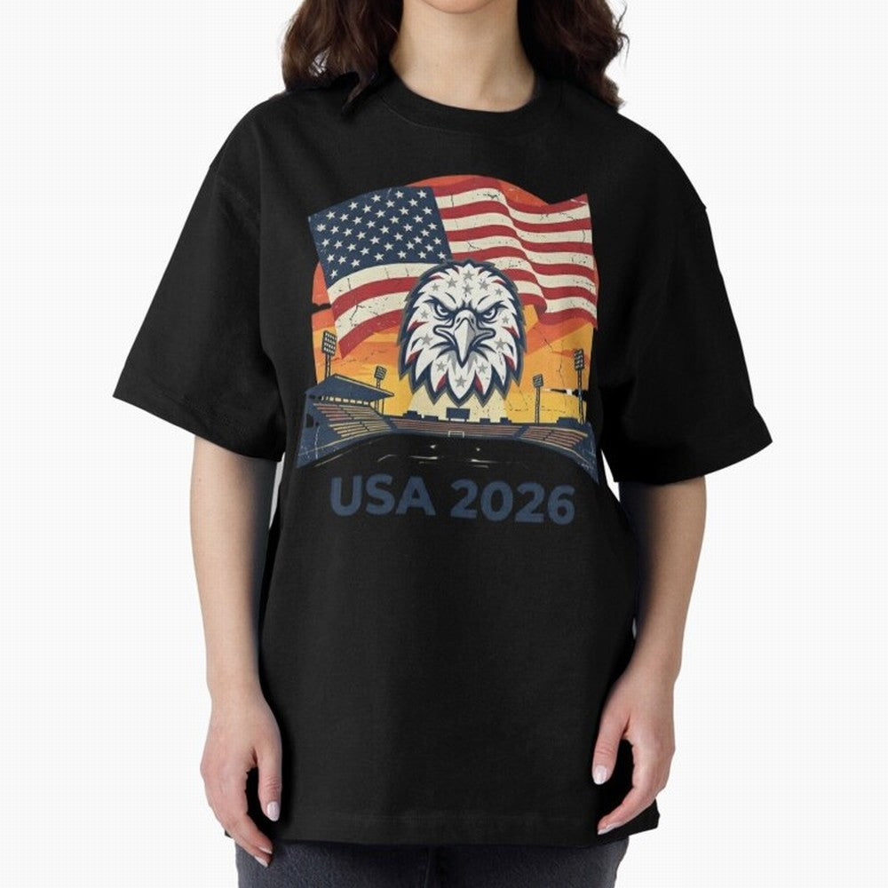American Eagle 2026 USA World Cup Classic T-Shirt Fuel Your Fan Pride for the FIFA World Cup 2026 USA Canada Mexico Journey through Messi, Neymar and Mbappe Highlights, England and Germany Pride, Classic Soccer Heritage, Championship Pressure, Fan