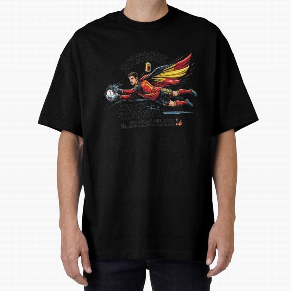 Thibaut Courtois Fan Art Classic T-Shirt Honor the Beautiful Game during the FIFA World Cup 2026 USA Canada Mexico Journey through Haaland and Mbappe Highlights, Spain Pride, Global Supporter Spirit, Legendary Goals, National Colors and Tournament