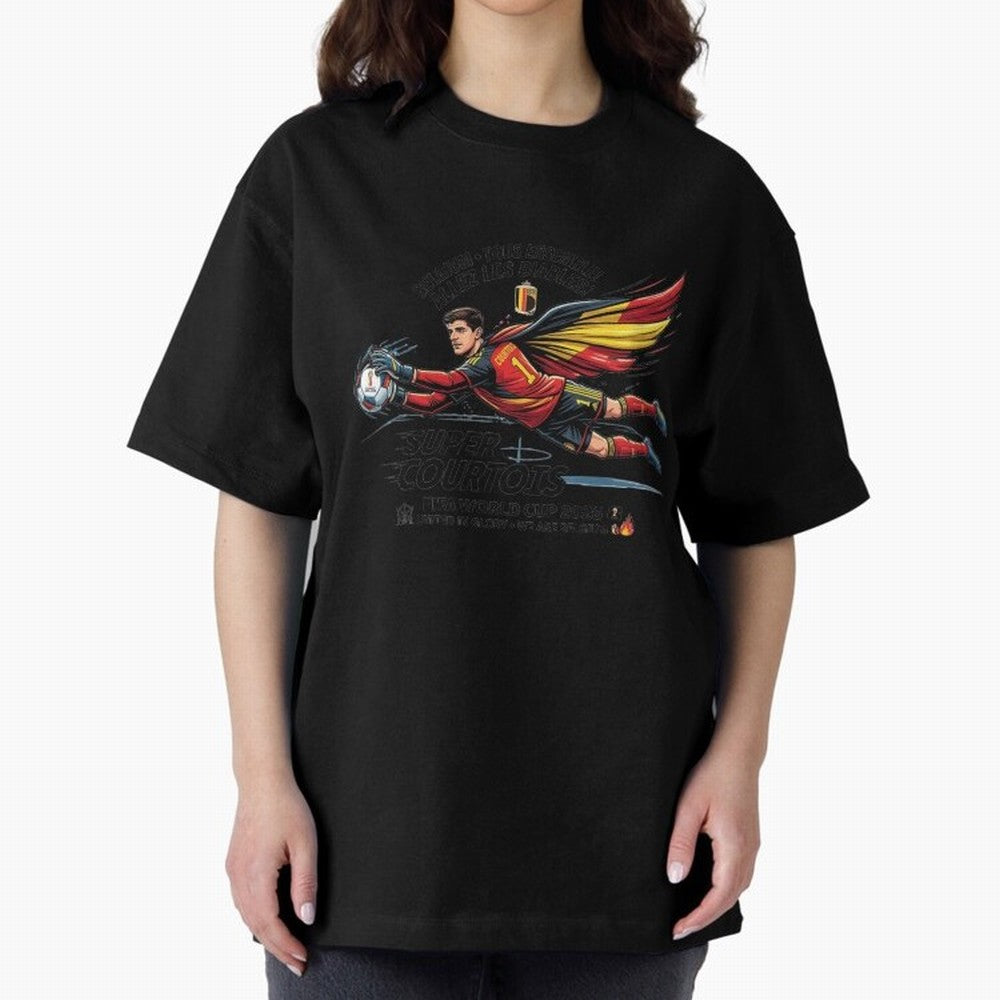 Thibaut Courtois Fan Art Classic T-Shirt Honor the Beautiful Game during the FIFA World Cup 2026 USA Canada Mexico Journey through Haaland and Mbappe Highlights, Spain Pride, Global Supporter Spirit, Legendary Goals, National Colors and Tournament