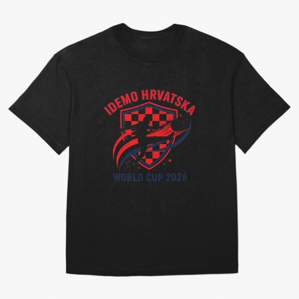 Croatia World Cup 2026 Fan Art Classic T-Shirt Make Game Day About FIFA World Cup 2026 Group Stage with Messi, CR7 and Mbappe, Brazil Energy, Football Passion, Legendary Performances, Festival Vibes and Supporter Community; Great for Watch Parties,