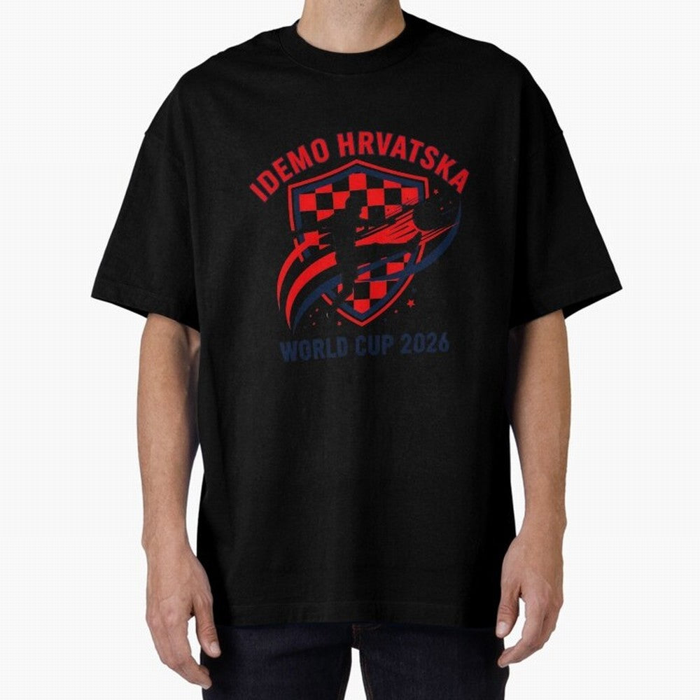 Croatia World Cup 2026 Fan Art Classic T-Shirt Make Game Day About FIFA World Cup 2026 Group Stage with Messi, CR7 and Mbappe, Brazil Energy, Football Passion, Legendary Performances, Festival Vibes and Supporter Community; Great for Watch Parties,