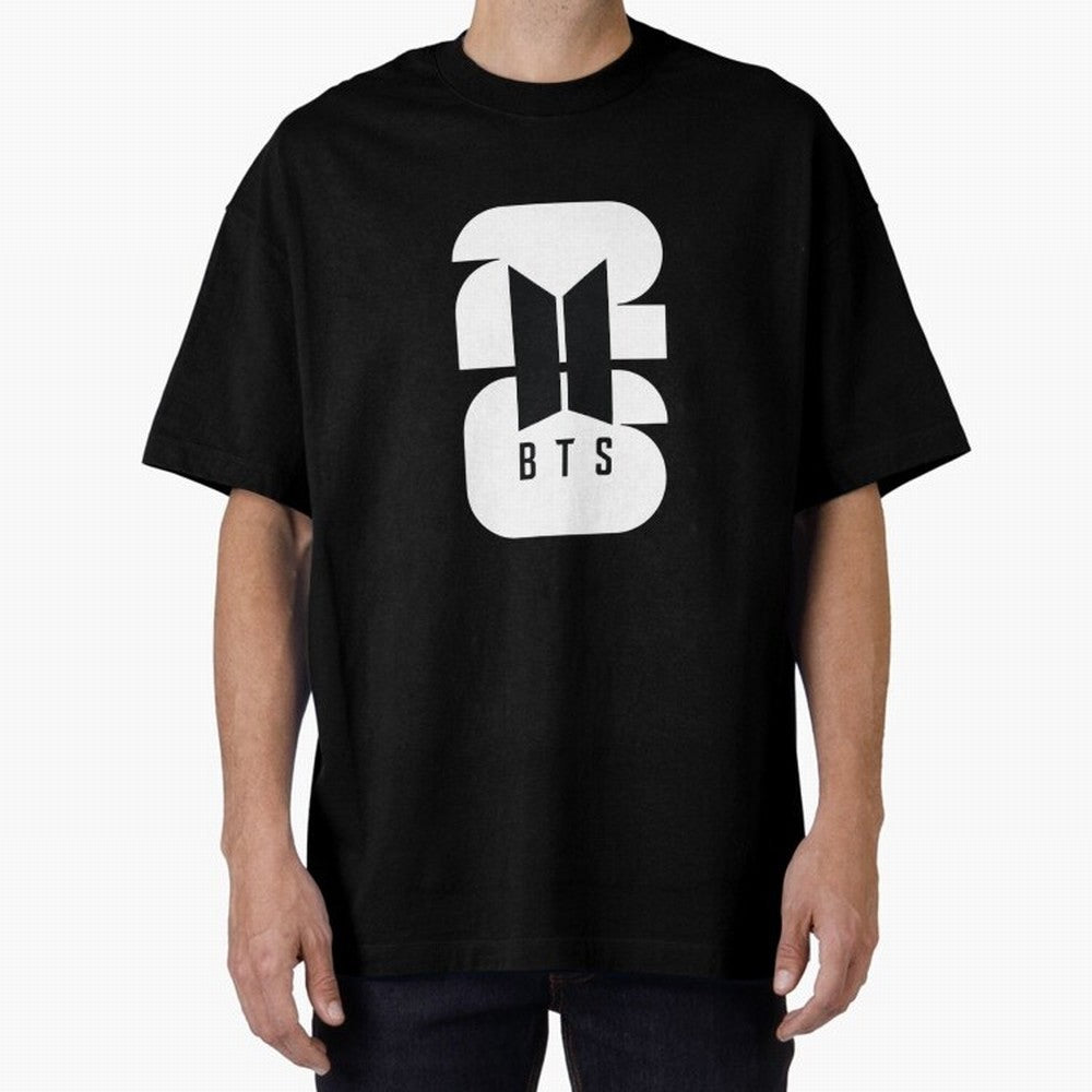 BTS and World Cup Logo - Classic Black and White Edition Classic T-Shirt Bring Global Football Passion for FIFA World Cup 2026 Group Stage, Driven by Neymar, Argentina and Brazil, Global Supporter Spirit, Legendary Goals, National Colors and
