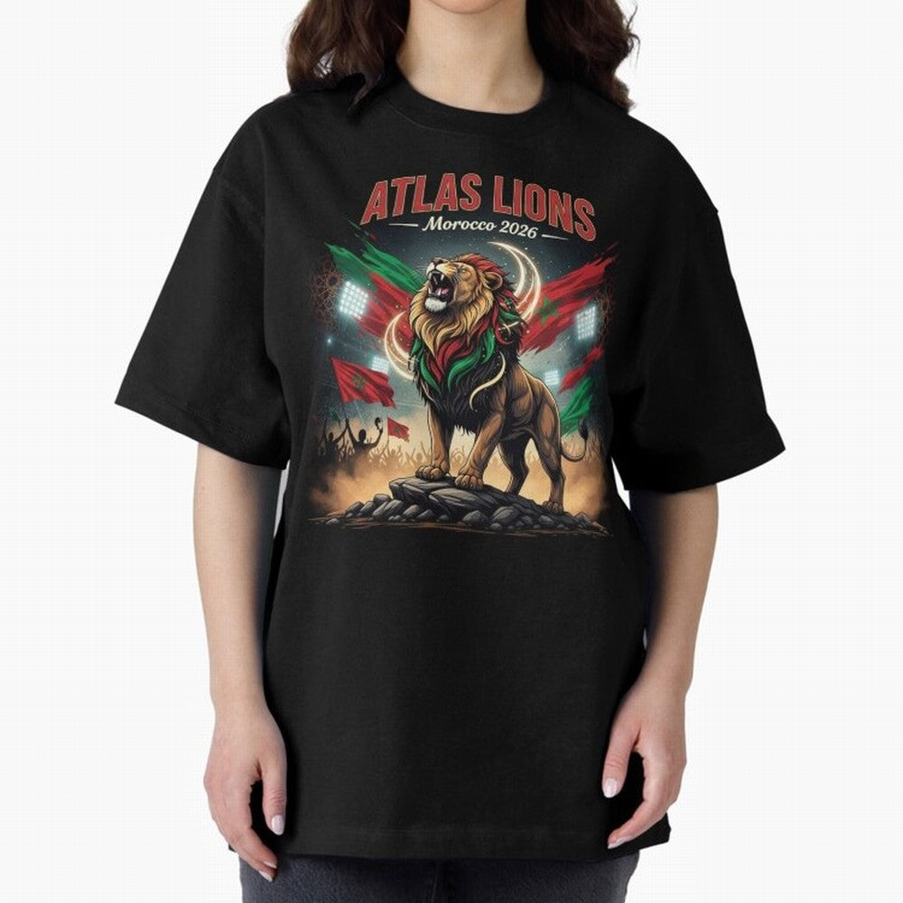Atlas Lions - Morocco Football Team ready for the World Cup Classic T-Shirt Remember Iconic Moments from FIFA World Cup 2026 for Fans of Haaland and Mbappe and Spain, Bringing Classic Soccer Heritage, Championship Pressure, Fan Loyalty and