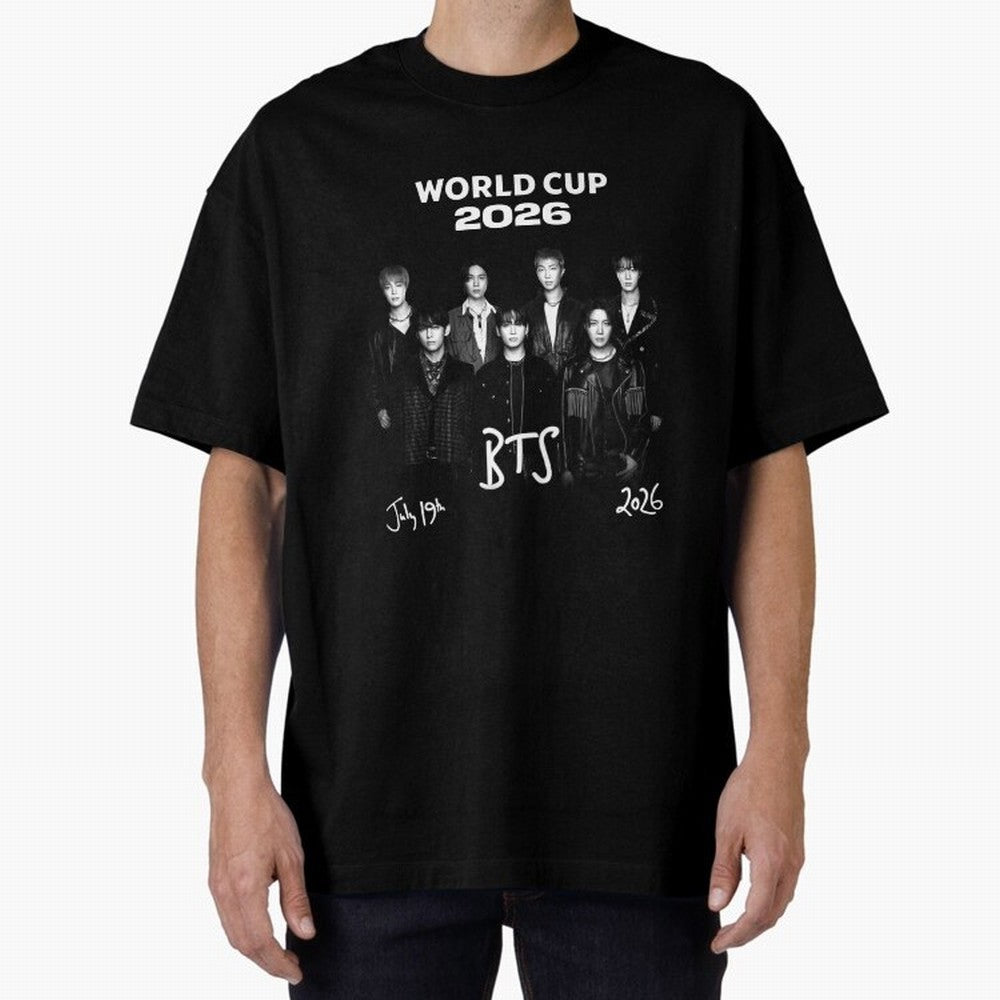 BTS World Cup 2026 Special Edition - OT7 Team Photo Classic T-Shirt Honor Champions and Dreams in Global Football Passion for FIFA World Cup 2026, Highlighting Messi, CR7 and Mbappe, Argentina, Tournament Hype, Historic Matchups, Family Viewing