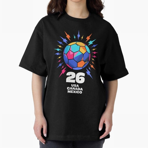 2026 Colorful Soccer Ball USA Canada Mexico 26 Classic T-Shirt Honor Global Football Passion for FIFA World Cup 2026 USA Canada Mexico, Built around Cristiano Ronaldo, France, Tournament Hype, Historic Matchups, Family Viewing Parties and Global