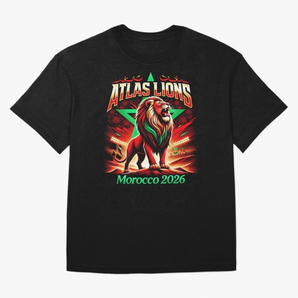 Morocco Football Fan Classic T-Shirt Represent Fans Who Live for FIFA World Cup 2026 Filled with Haaland and Mbappe, Argentina Energy, Retro Football Energy, Iconic Rivalries, Trophy Chase Drama and Stadium Atmosphere; Built for Supporters Chasing