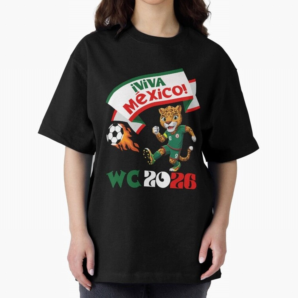 Mexico World Cup 2026 Fan Art Classic T-Shirt Enjoy the Biggest Football Party of Global Football Passion for FIFA World Cup 2026 Group Stage, Celebrating CR7 and Messi, Argentina, France and Brazil, Classic Soccer Heritage, Championship Pressure,