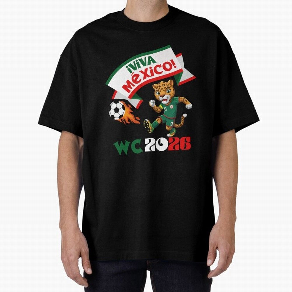 Mexico World Cup 2026 Fan Art Classic T-Shirt Enjoy the Biggest Football Party of Global Football Passion for FIFA World Cup 2026 Group Stage, Celebrating CR7 and Messi, Argentina, France and Brazil, Classic Soccer Heritage, Championship Pressure,
