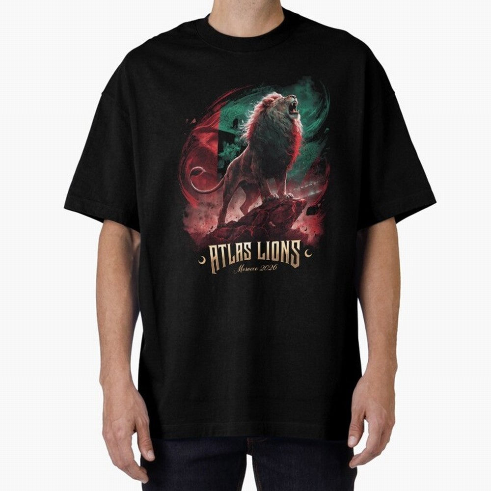 Morocco - The Atlas Lions Classic T-Shirt Show Your Stadium Side during the FIFA World Cup 2026 USA Canada Mexico Journey through Mbappe Highlights, Argentina, France and Brazil Pride, Goal Celebration Energy, Supporter Heritage, Football Icons and
