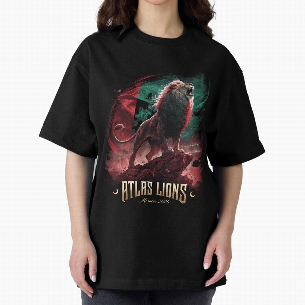 Morocco - The Atlas Lions Classic T-Shirt Show Your Stadium Side during the FIFA World Cup 2026 USA Canada Mexico Journey through Mbappe Highlights, Argentina, France and Brazil Pride, Goal Celebration Energy, Supporter Heritage, Football Icons and