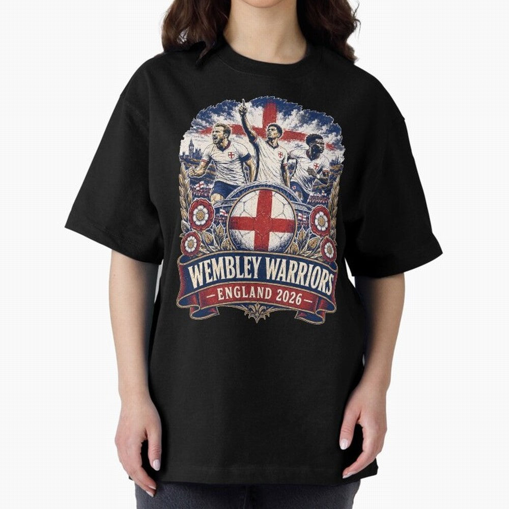 Wembley Warriors Classic T-Shirt Celebrate Football Heritage in Global Football Passion for FIFA World Cup 2026 USA Canada Mexico, Celebrating Messi and Cristiano Ronaldo, Argentina, Classic Soccer Heritage, Championship Pressure, Fan Loyalty and