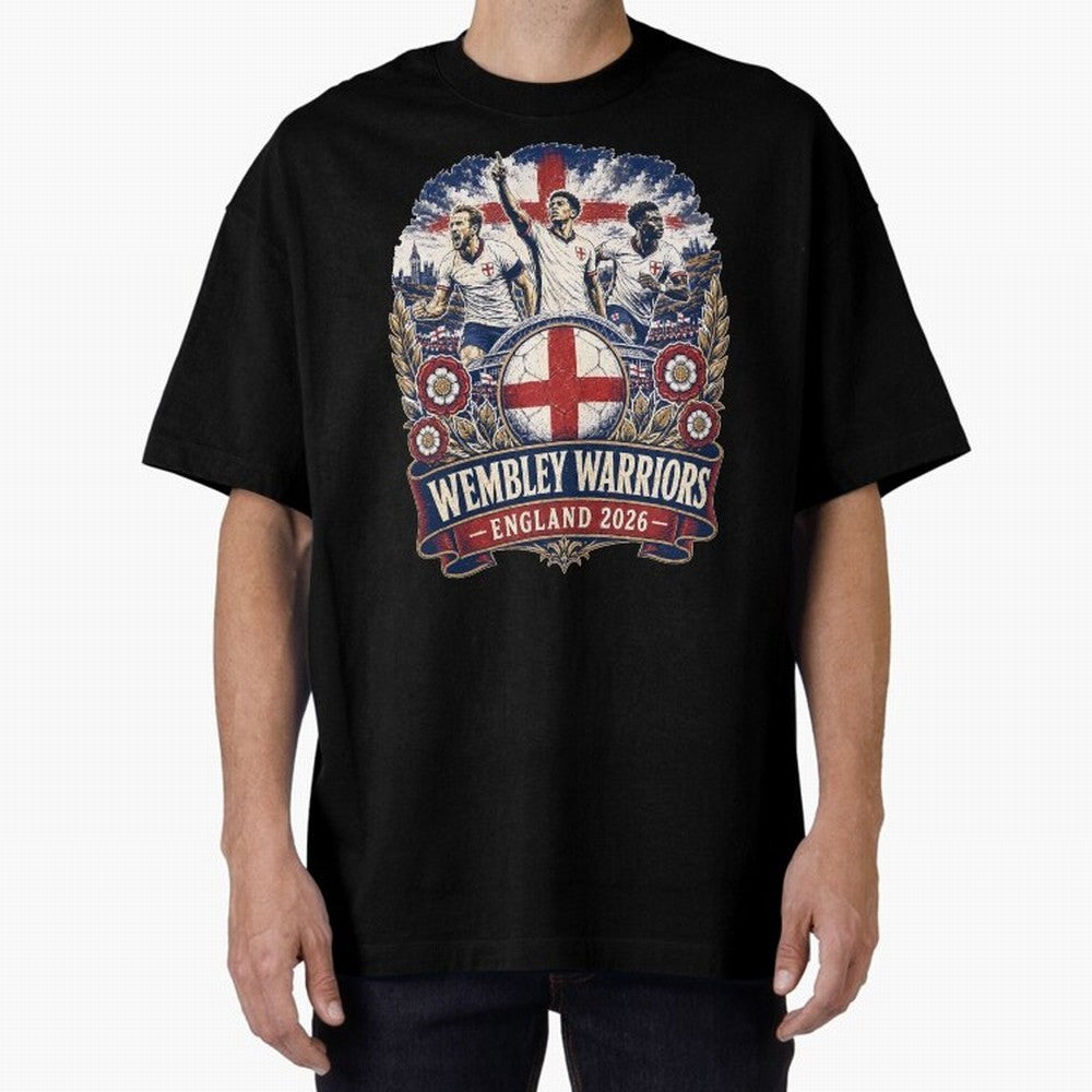 Wembley Warriors Classic T-Shirt Celebrate Football Heritage in Global Football Passion for FIFA World Cup 2026 USA Canada Mexico, Celebrating Messi and Cristiano Ronaldo, Argentina, Classic Soccer Heritage, Championship Pressure, Fan Loyalty and