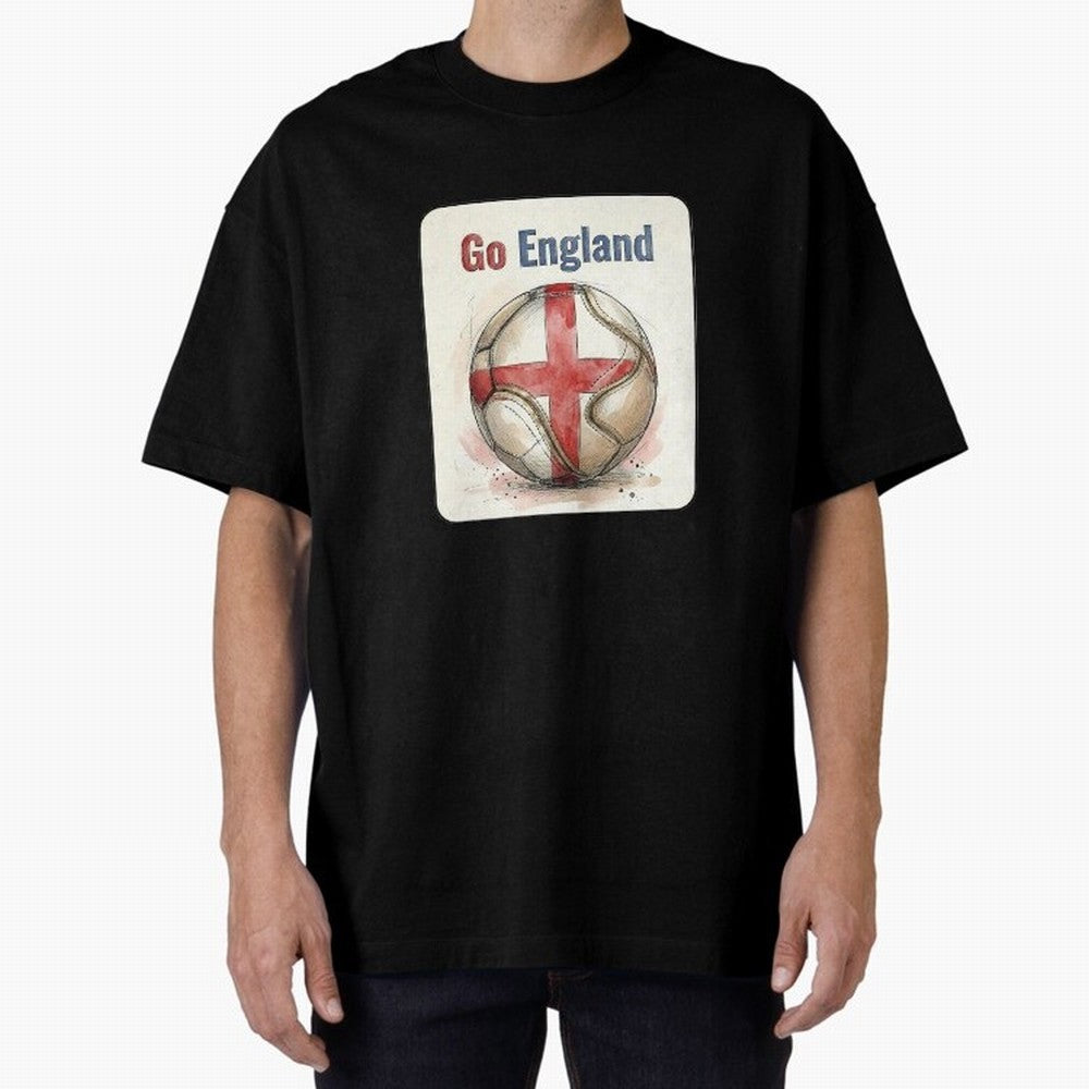 Go England Soccer Ball Flag | English Football Fan Graphic Tee Classic T-Shirt Capture FIFA World Cup 2026 Group Stage Connected to Neymar, Argentina, France and Brazil Energy, Worldwide Fan Energy, Dramatic Goals, Stadium Lights and Championship