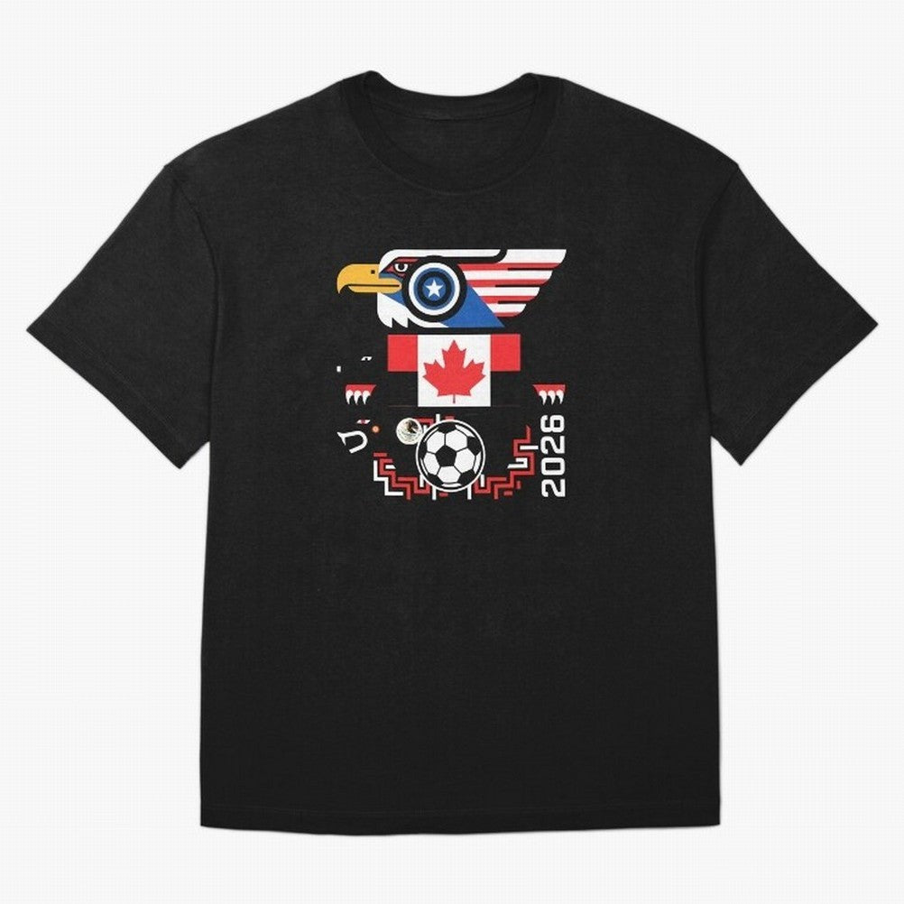 North America Spirit Cup 2026 T-Shirt_82734510 Classic T-Shirt Honor Champions and Dreams in FIFA World Cup 2026 USA Canada Mexico Capturing Cristiano Ronaldo, Brazil Energy, Classic Soccer Heritage, Championship Pressure, Fan Loyalty and