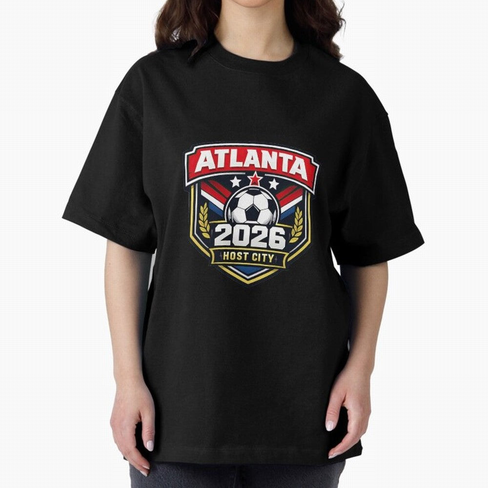 Global Cup 2026 Host City Badge Atlanta Classic T-Shirt Make Your Look Match Global Football Passion for FIFA World Cup 2026, Centered on Messi and Cristiano Ronaldo, France and Portugal, Football Festival Excitement, Trophy Ambitions, Country
