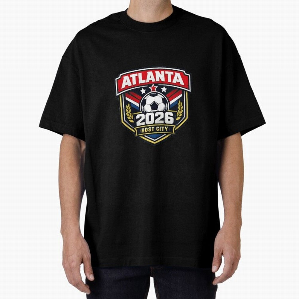 Global Cup 2026 Host City Badge Atlanta Classic T-Shirt Make Your Look Match Global Football Passion for FIFA World Cup 2026, Centered on Messi and Cristiano Ronaldo, France and Portugal, Football Festival Excitement, Trophy Ambitions, Country
