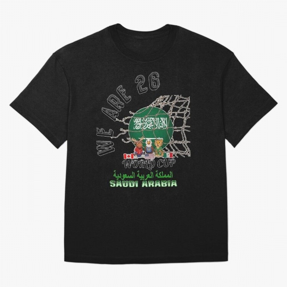 World cup 26 - Saudi Arabia Classic T-Shirt Show Up for the Glory of FIFA World Cup 2026 Spirit, with Argentina, France and Brazil, CR7 and Messi, Football Passion, Legendary Performances, Festival Vibes and Supporter Community; Perfect for Fans,