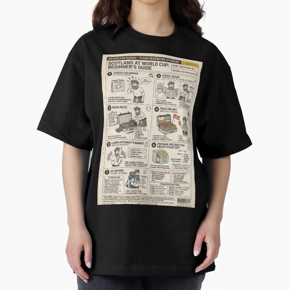 Scotland's Beginners Guide To The World Cup Classic T-Shirt Cheer through Every Moment of Global Football Passion for FIFA World Cup 2026 Group Stage, Inspired by Haaland, Brazil, Portugal and Argentina, Match Day Excitement, Supporter Culture,